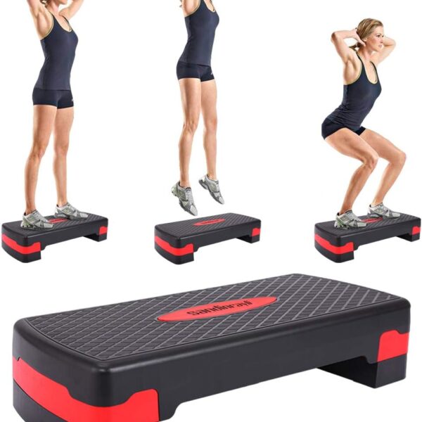 adjustable aerobic stepper 2 step & 3 step | best home cardio & workout equipment