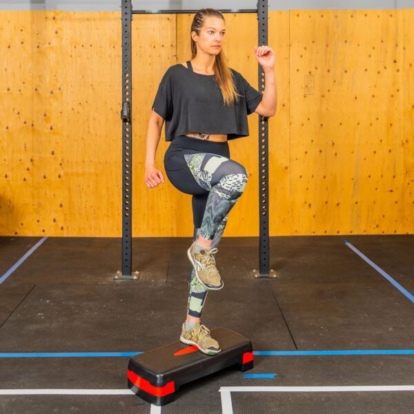 adjustable aerobic stepper 2 step & 3 step | best home cardio & workout equipment