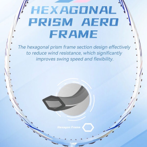 vse titan wind speed f9 original badminton racket – ultimate power, speed & control (4u lightweight)