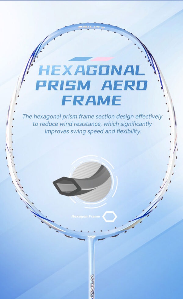 vse titan wind speed f9 original badminton racket – ultimate power, speed & control (4u lightweight)