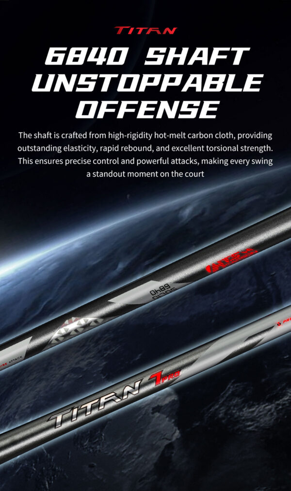vse titan 7 pro original badminton racket – lightweight 4u | high tension power, speed & precision control