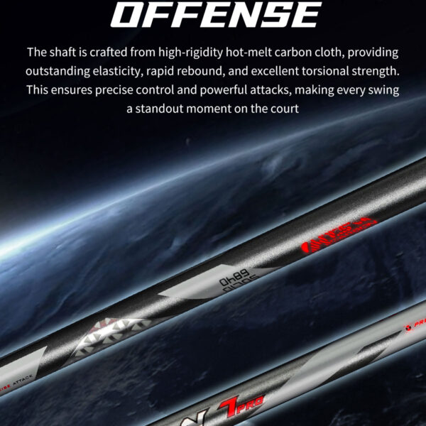 vse titan 7 pro original badminton racket – lightweight 4u | high tension power, speed & precision control