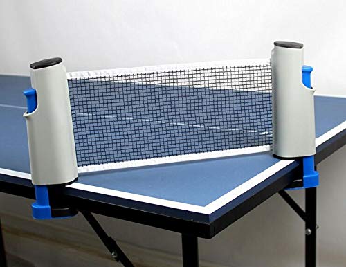 ninja table tennis combo set | 2 rackets + 3 balls with adjustable & foldable tt net – multicolor (sstp)