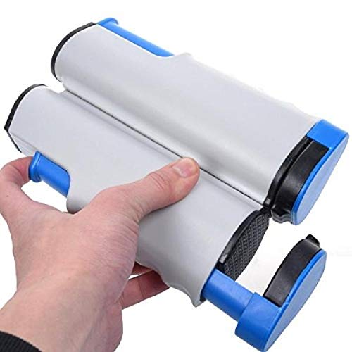 ninja table tennis combo set | 2 rackets + 3 balls with adjustable & foldable tt net – multicolor (sstp)