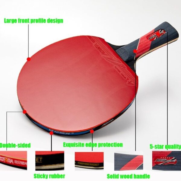 ninja table tennis combo set | 2 rackets + 3 balls with adjustable & foldable tt net – multicolor (sstp)