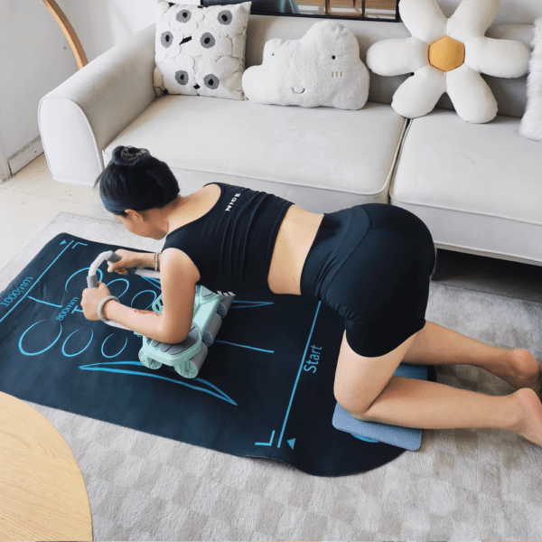 6 wheel automatic rebound ab roller with elbow support & timer – heavy duty core & abs trainer for home gym