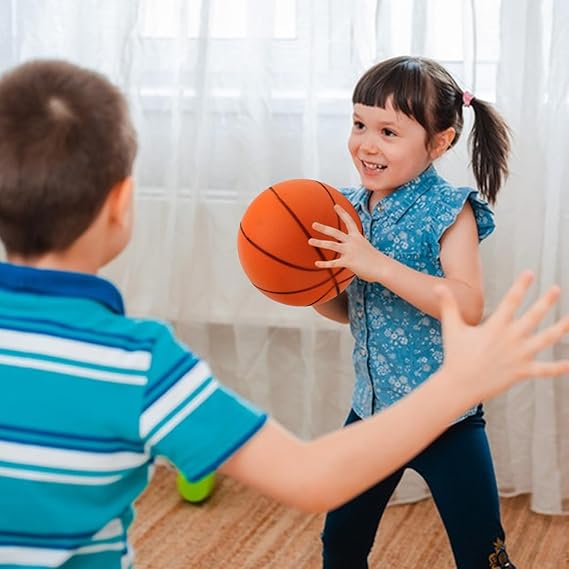 kids wall mounted basketball hoop set with net, ball & pump – indoor & outdoor portable basketball game for children