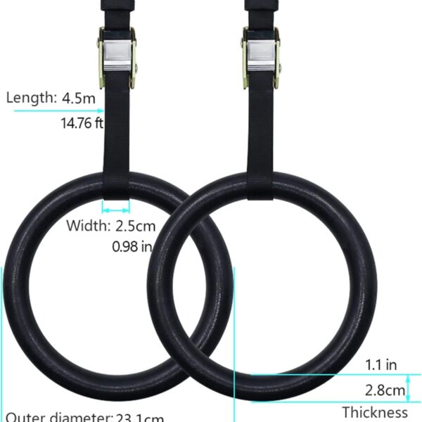 black mountain professional olympic gymnastics rings 1200lbs – adjustable home gym rings for calisthenics & strength training in bangladesh
