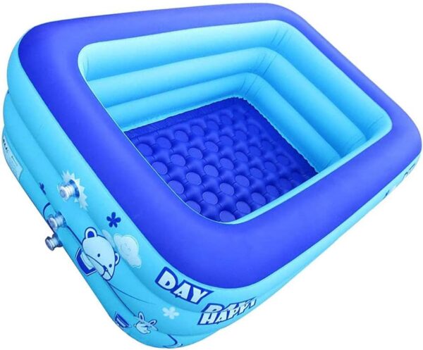 large inflatable swimming pool for kids & adults, extra large thickened pvc family blow up pool, durable backyard outdoor garden summer water party pool