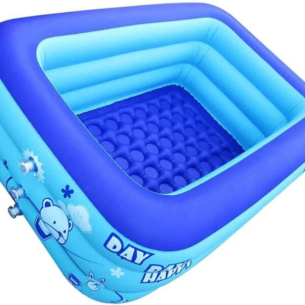 large inflatable swimming pool for kids & adults, extra large thickened pvc family blow up pool, durable backyard outdoor garden summer water party pool