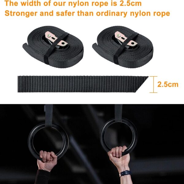 black mountain professional olympic gymnastics rings 1200lbs – adjustable home gym rings for calisthenics & strength training in bangladesh