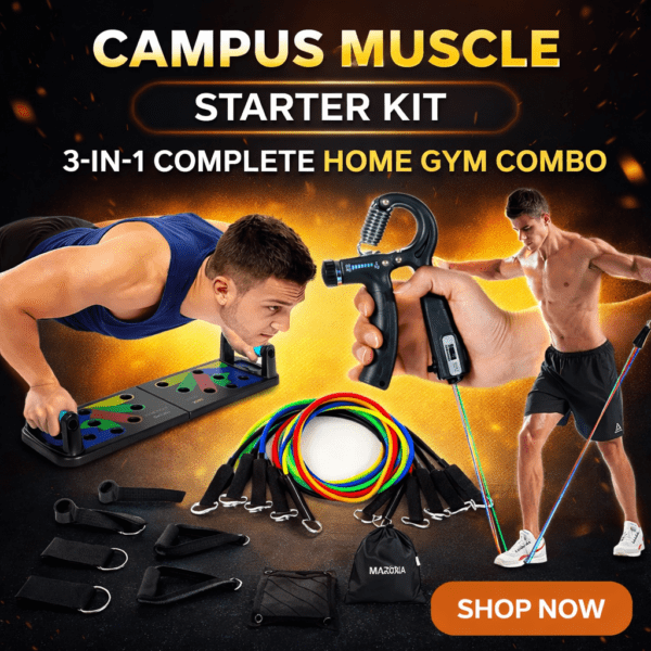 Home campus muscle starter kit 3in1 complete home fitness combo