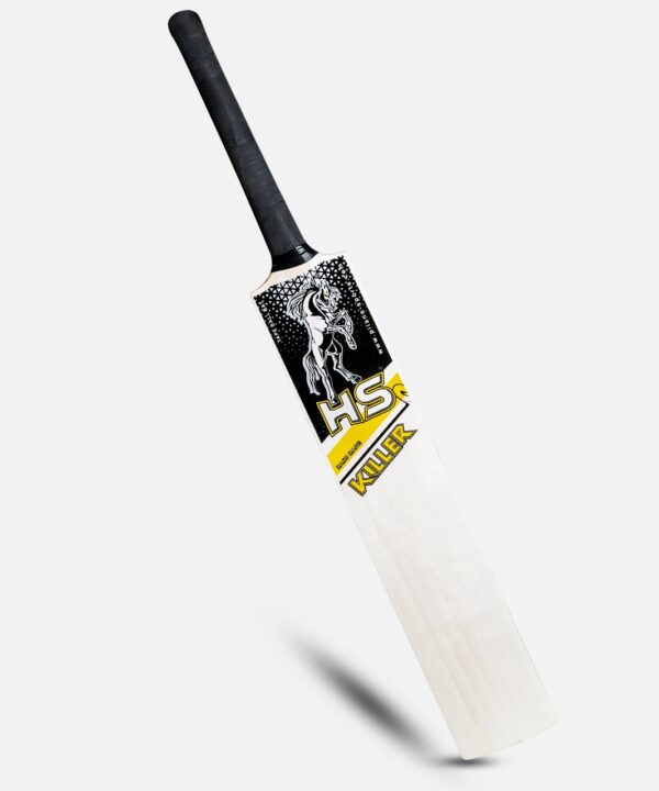 hs killer cricket starter combo kit – 1 hs killer bat, 6 stumps & 1 tape tennis ball for street & backyard cricket