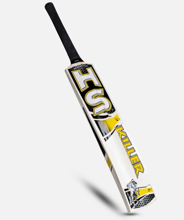 hs killer cricket starter combo kit – 1 hs killer bat, 6 stumps & 1 tape tennis ball for street & backyard cricket
