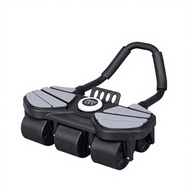 6 wheel automatic rebound ab roller with elbow support & timer – heavy duty core & abs trainer for home gym (copy)