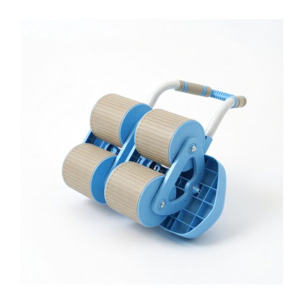 premium 4 wheel automatic rebound ab roller with elbow support & smart timer – advanced core strength trainer for home fitness