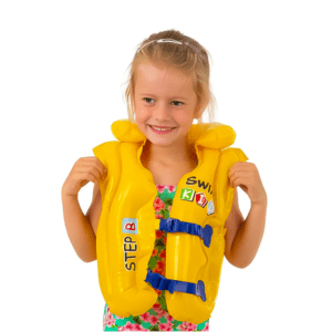 kids swimming combo kit – swim vest, goggles, cap, tube, nose clip & earplugs | complete pool & beach safety set