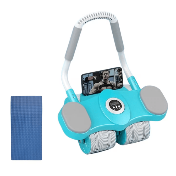 premium 4 wheel automatic rebound ab roller with elbow support & smart timer – advanced core trainer (copy)