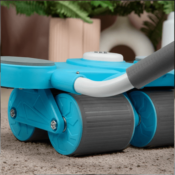 premium 4 wheel automatic rebound ab roller with elbow support & smart timer – advanced core trainer (copy)