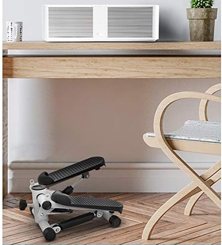 mini stepper with lcd monitor, portable stair step exercise machine for home workout, compact cardio fitness equipment with non slip pedals