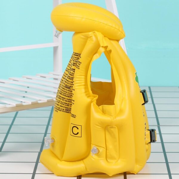 kids inflatable swim vest – safe swimming jacket for school children | pool & beach life jacket
