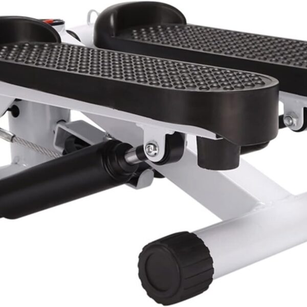 mini stepper with lcd monitor, portable stair step exercise machine for home workout, compact cardio fitness equipment with non slip pedals