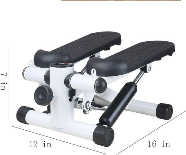 mini stepper with lcd monitor, portable stair step exercise machine for home workout, compact cardio fitness equipment with non slip pedals
