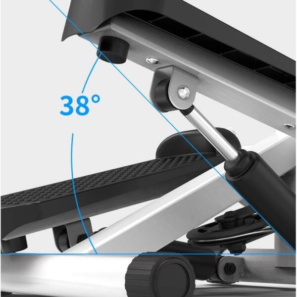 mini stepper with lcd monitor, portable stair step exercise machine for home workout, compact cardio fitness equipment with non slip pedals