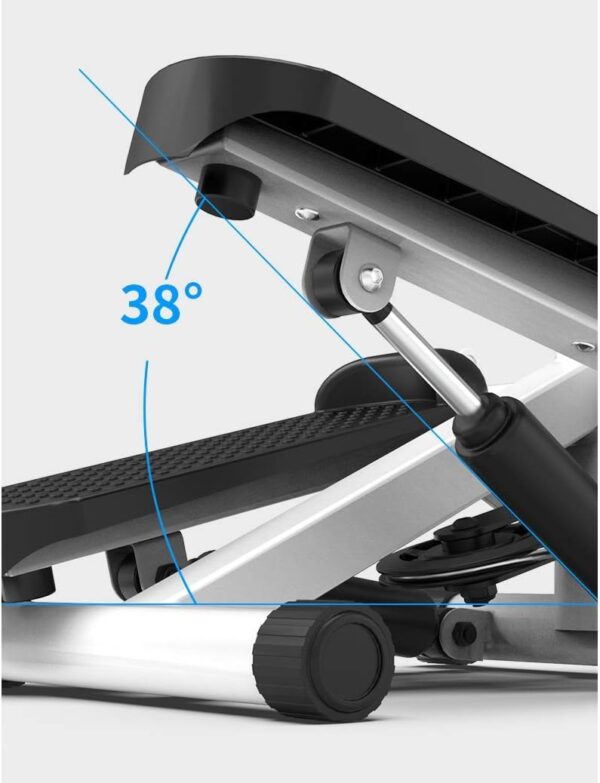 mini stepper with lcd monitor, portable stair step exercise machine for home workout, compact cardio fitness equipment with non slip pedals