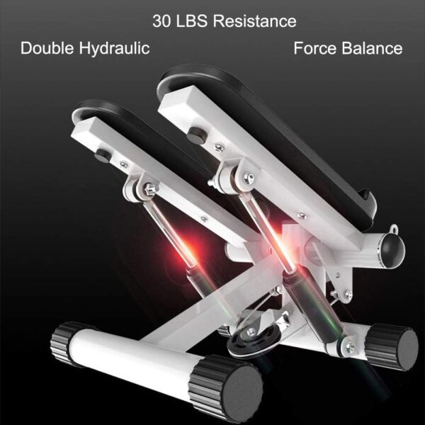 mini stepper with lcd monitor, portable stair step exercise machine for home workout, compact cardio fitness equipment with non slip pedals