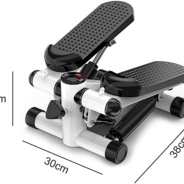 mini stepper with lcd monitor, portable stair step exercise machine for home workout, compact cardio fitness equipment with non slip pedals