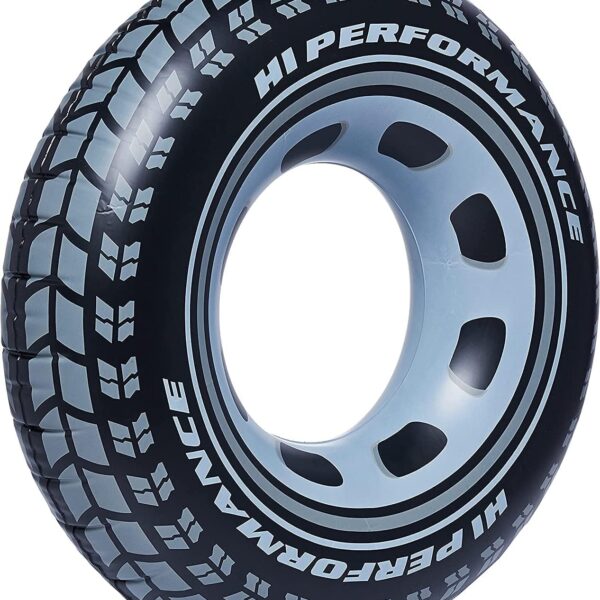 intex giant tire inflatable swim tube – large heavy duty pool float ring