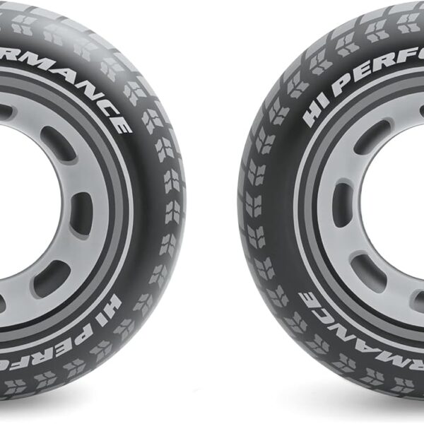 intex giant tire inflatable swim tube – large heavy duty pool float ring