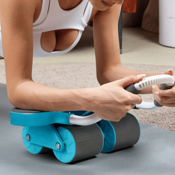 premium 4 wheel automatic rebound ab roller with elbow support & smart timer – advanced core trainer (copy)