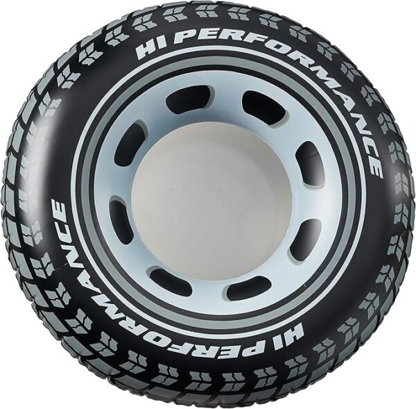 intex giant tire inflatable swim tube – large heavy duty pool float ring