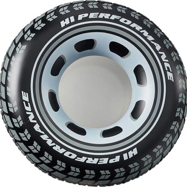 intex giant tire inflatable swim tube – large heavy duty pool float ring