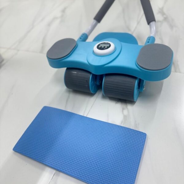 premium 4 wheel automatic rebound ab roller with elbow support & smart timer – advanced core trainer (copy)
