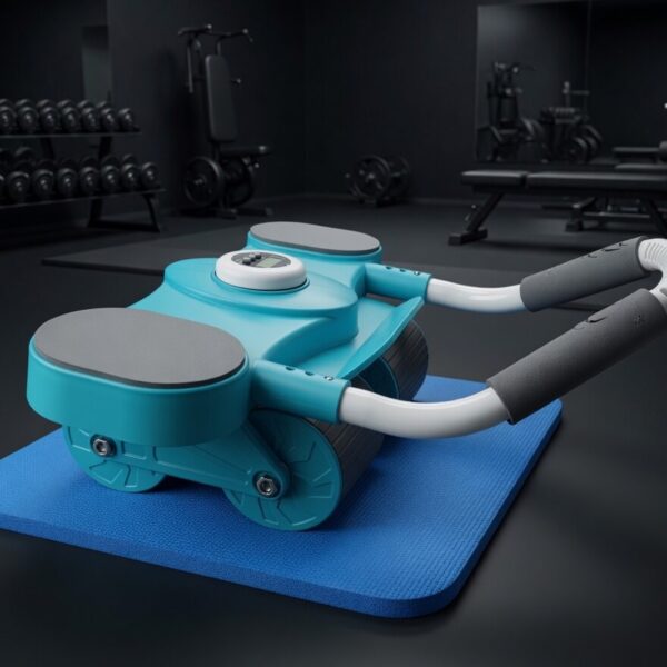 premium 4 wheel automatic rebound ab roller with elbow support & smart timer – advanced core trainer (copy)