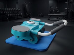 premium 4 wheel automatic rebound ab roller with elbow support & smart timer – advanced core trainer (copy)