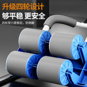 premium 4 wheel automatic rebound ab roller with elbow support & smart timer – advanced core trainer
