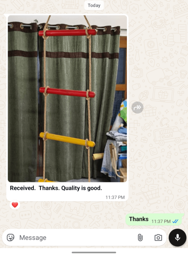 kids rope climbing ladder swing with wooden platforms – indoor & outdoor hanging climber toy for strength & fun