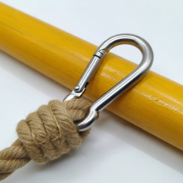 kids rope climbing ladder swing with wooden platforms – indoor & outdoor hanging climber toy for strength & fun