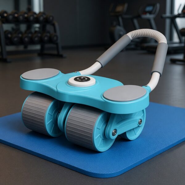 premium 4 wheel automatic rebound ab roller with elbow support & smart timer – advanced core trainer (copy)