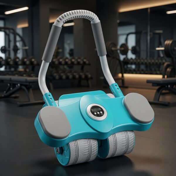premium 4 wheel automatic rebound ab roller with elbow support & smart timer – advanced core trainer (copy)