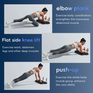 premium multifunctional 3 in 1 automatic rebound ab roller with push up board & plank support | 4 wheel stability full body home gym trainer