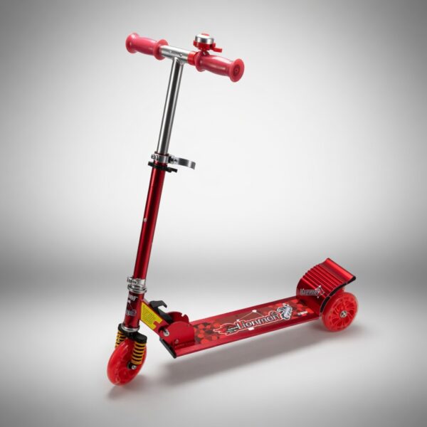 lionman lighting wheel kick scooter 2009c – multicolor | led light wheels, foldable, adjustable height kids scooter