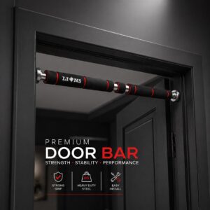 Premium Doorway Pull Up Bar – No Screw Adjustable Chin Up Bar for Home Gym, Multifunction Strength Training Bar, Heavy Duty Steel Construction, 150KG Weight Capacity premium doorway pull up bar – no screw adjustable chin up bar for home gym, multifunction strength training bar, heavy duty steel construction, 150kg weight capacity