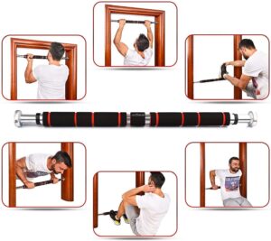 Premium Doorway Pull Up Bar – No Screw Adjustable Chin Up Bar for Home Gym, Multifunction Strength Training Bar, Heavy Duty Steel Construction, 150KG Weight Capacity premium doorway pull up bar – no screw adjustable chin up bar for home gym, multifunction strength training bar, heavy duty steel construction, 150kg weight capacity