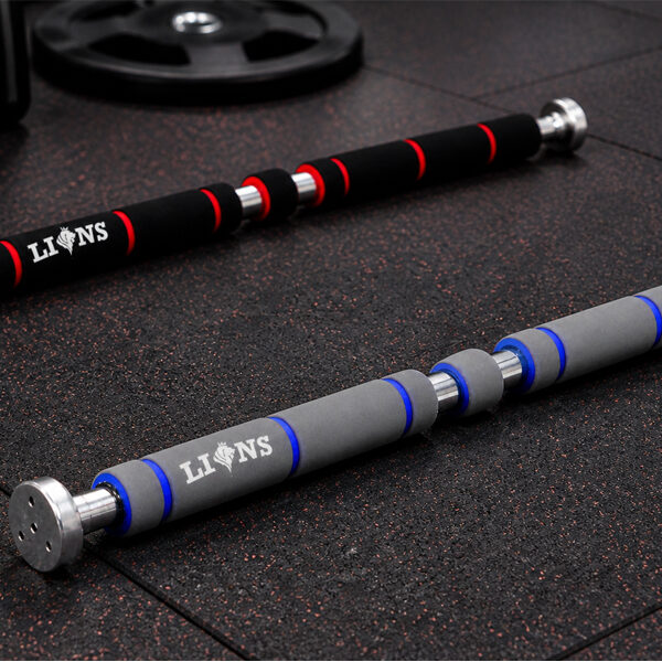 premium doorway pull up bar – no screw adjustable chin up bar for home gym, multifunction strength training bar, heavy duty steel construction, 150kg weight capacity